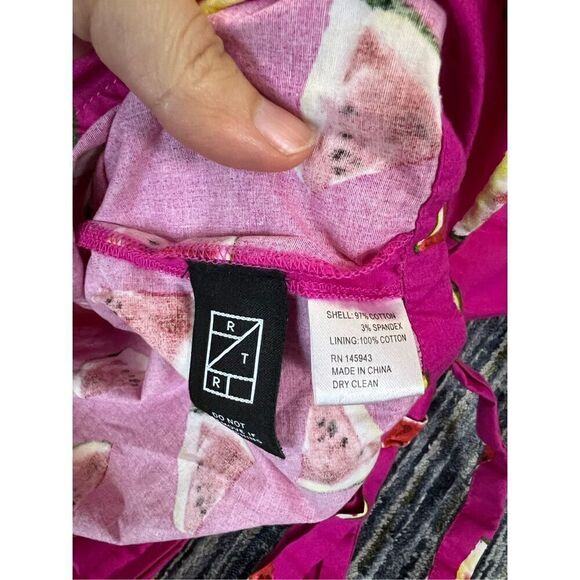 Color Me Courtney Emily Watermelon Print Wrap Blouse Size XS - Picture 6 of 8